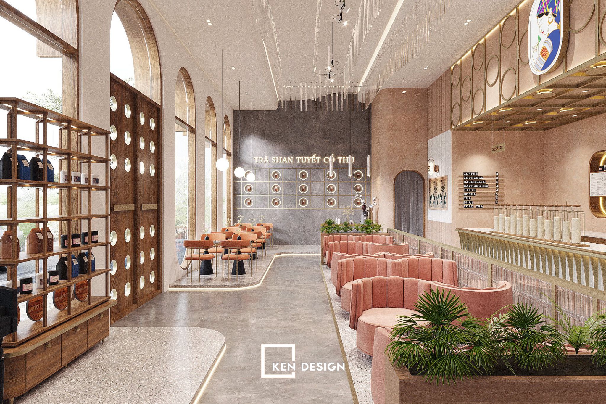 Moong Tea奶茶店设计项目丨越南河内丨KenDesign-15