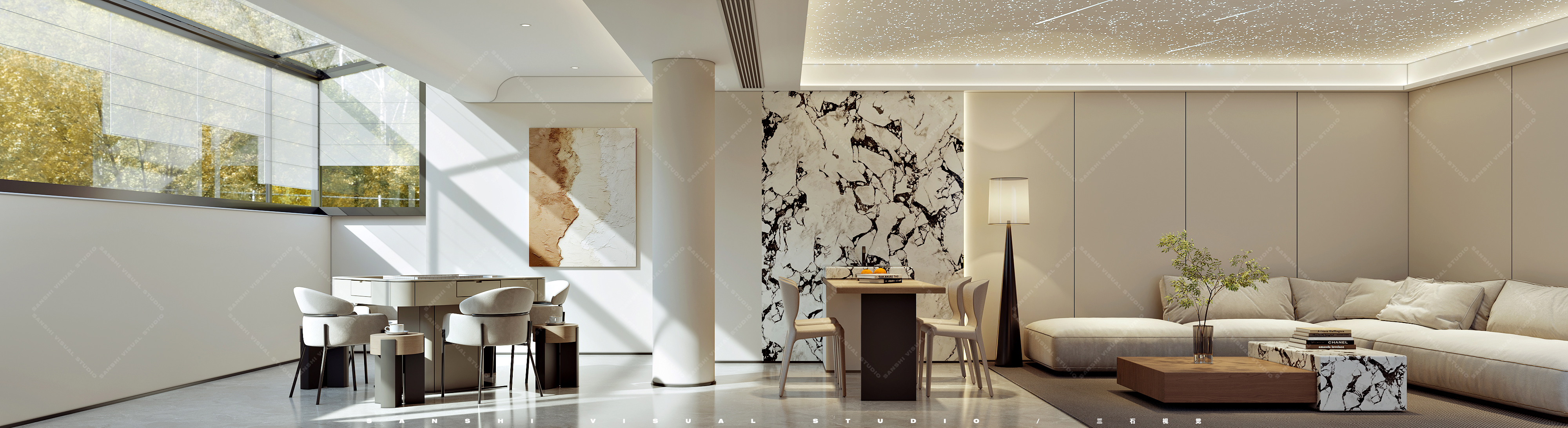 现代别墅效果图-6