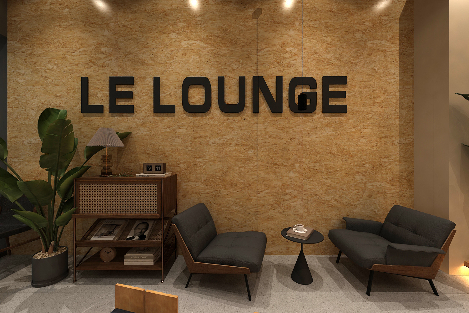 黑金风范，木纹韵味——咖啡馆的时尚典范-5