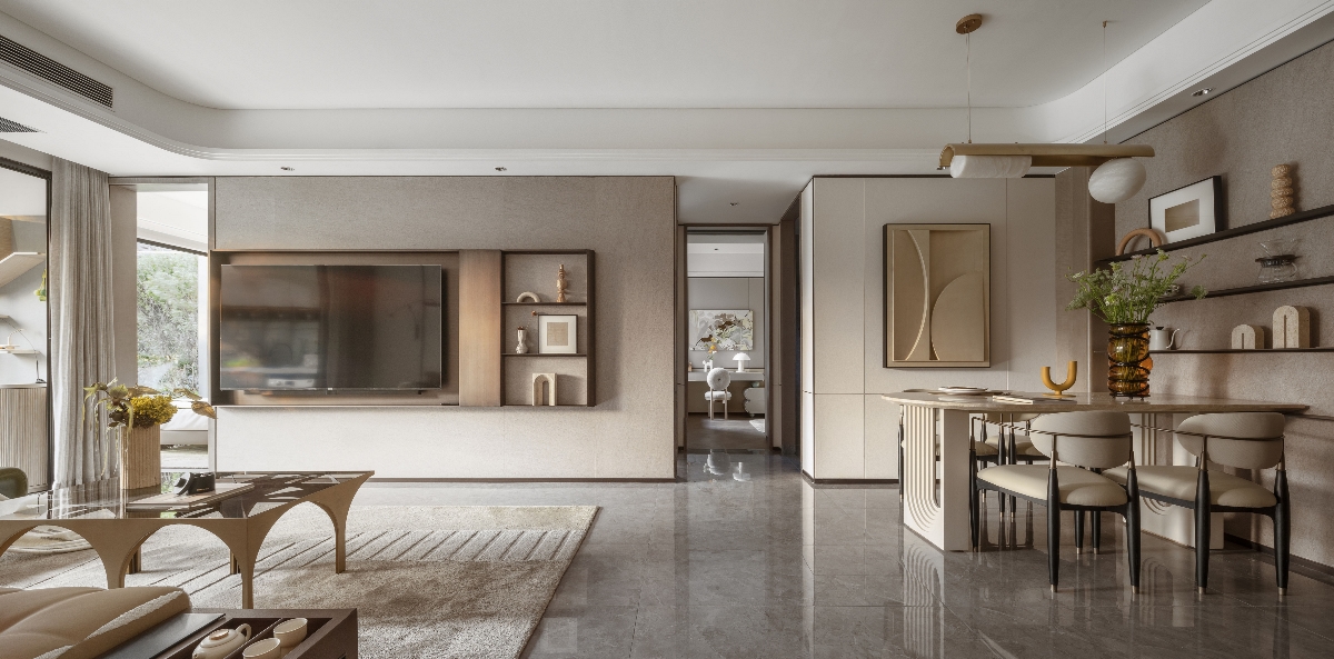 简约的形态，柔美的线条，将现代艺术审美融入空间-0