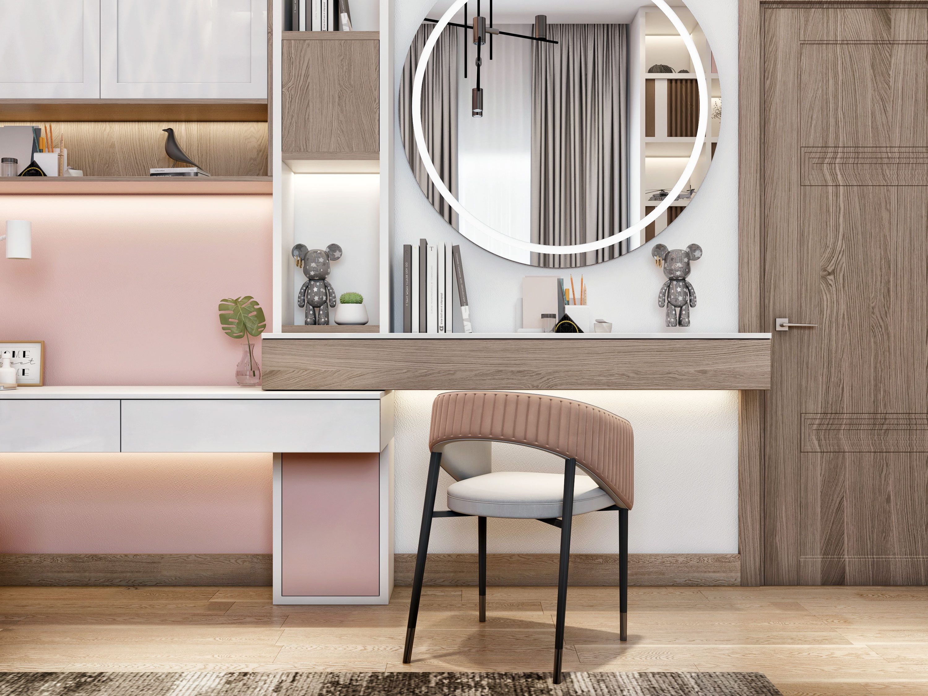 Girl Bedroom Design Project l Saudi Arabia-5