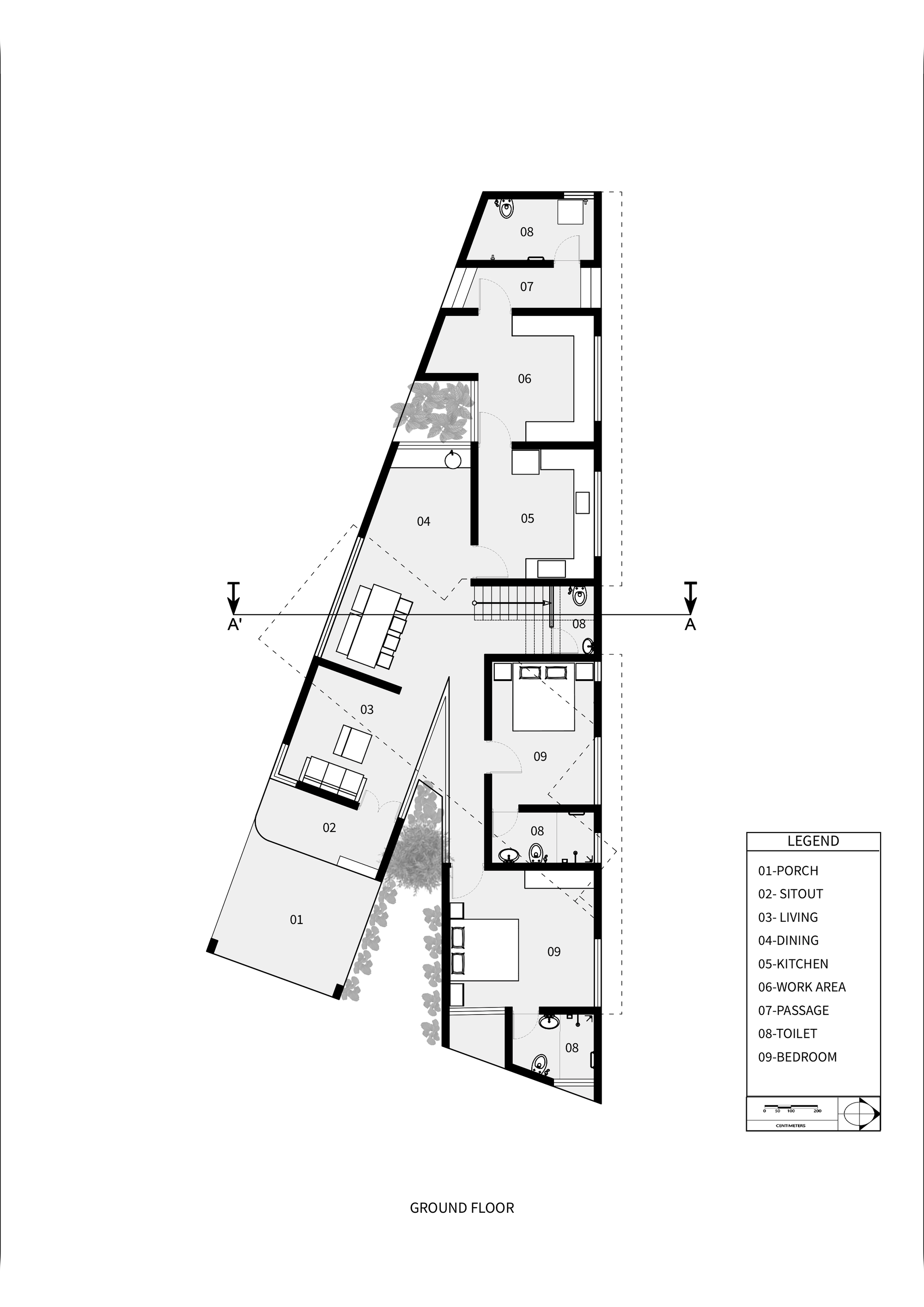 后院的房子丨印度丨3dor Concepts-24