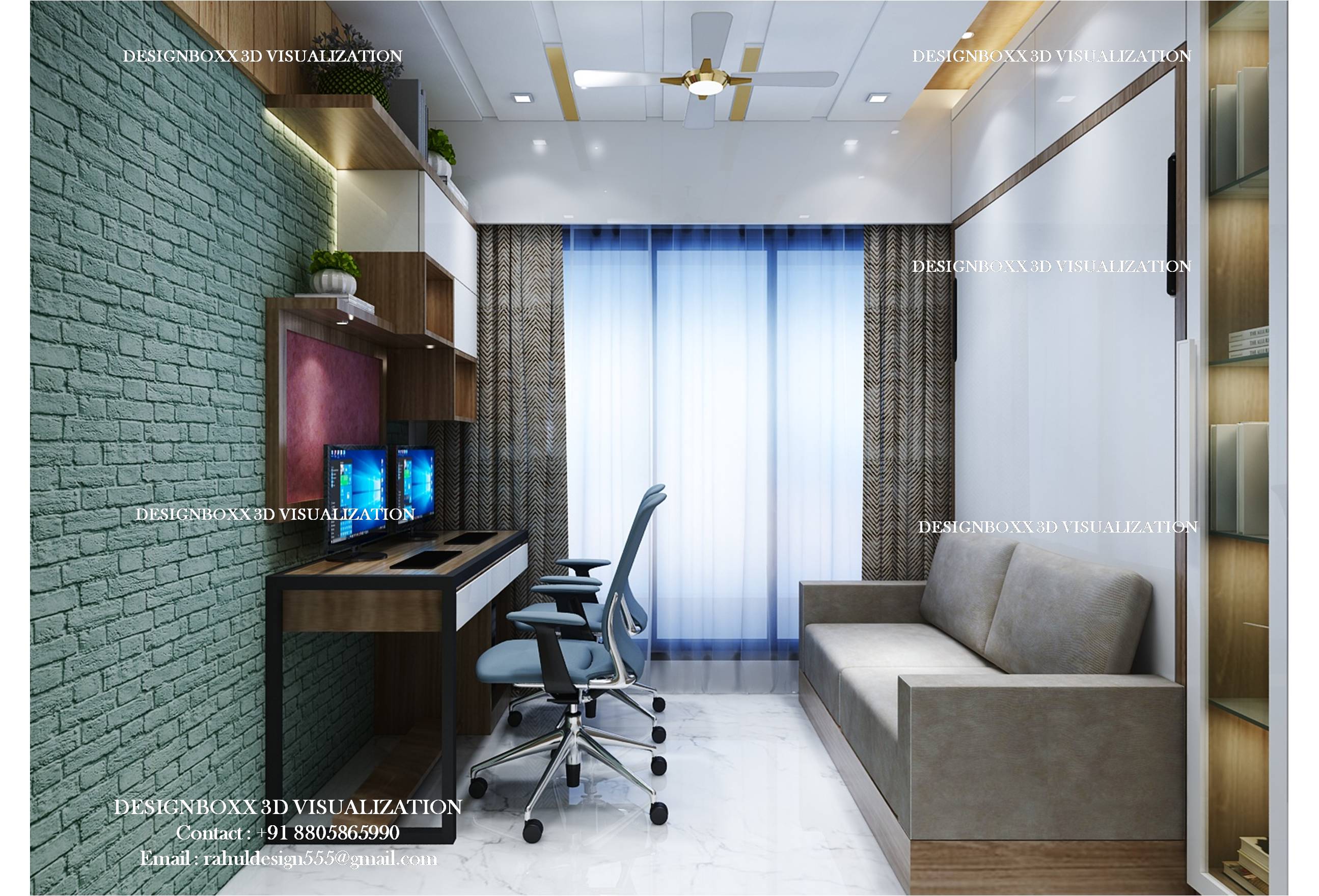 2BHK 公寓室内设计（巴德拉普尔）丨叙利亚德拉-0