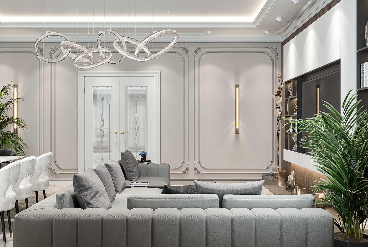 Люксовая гостиная, luxury living room|塔吉克斯坦-4