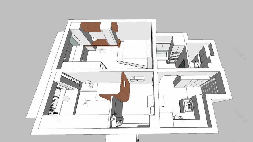 解锁54㎡小户型改造干货合集丨中国北京-17