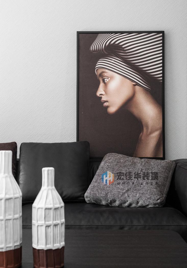 现代黑白灰,打造简约大气家居空间-12