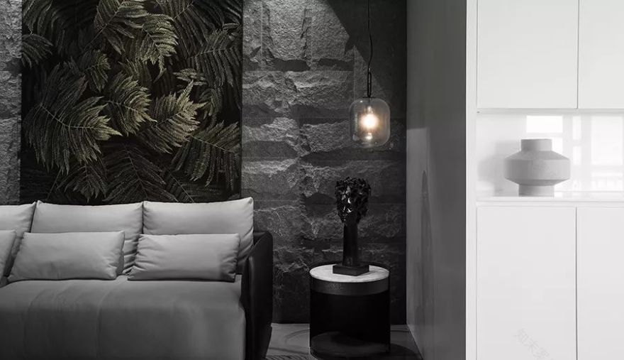 质感源·C 宅 | 黑色神秘魅力的戏剧性空间-22