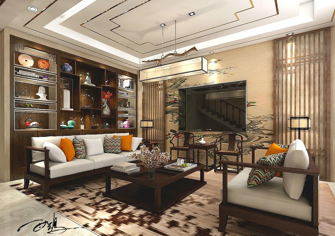 春睡重·泼茶香 | 二楼会客厅设计赏析-1