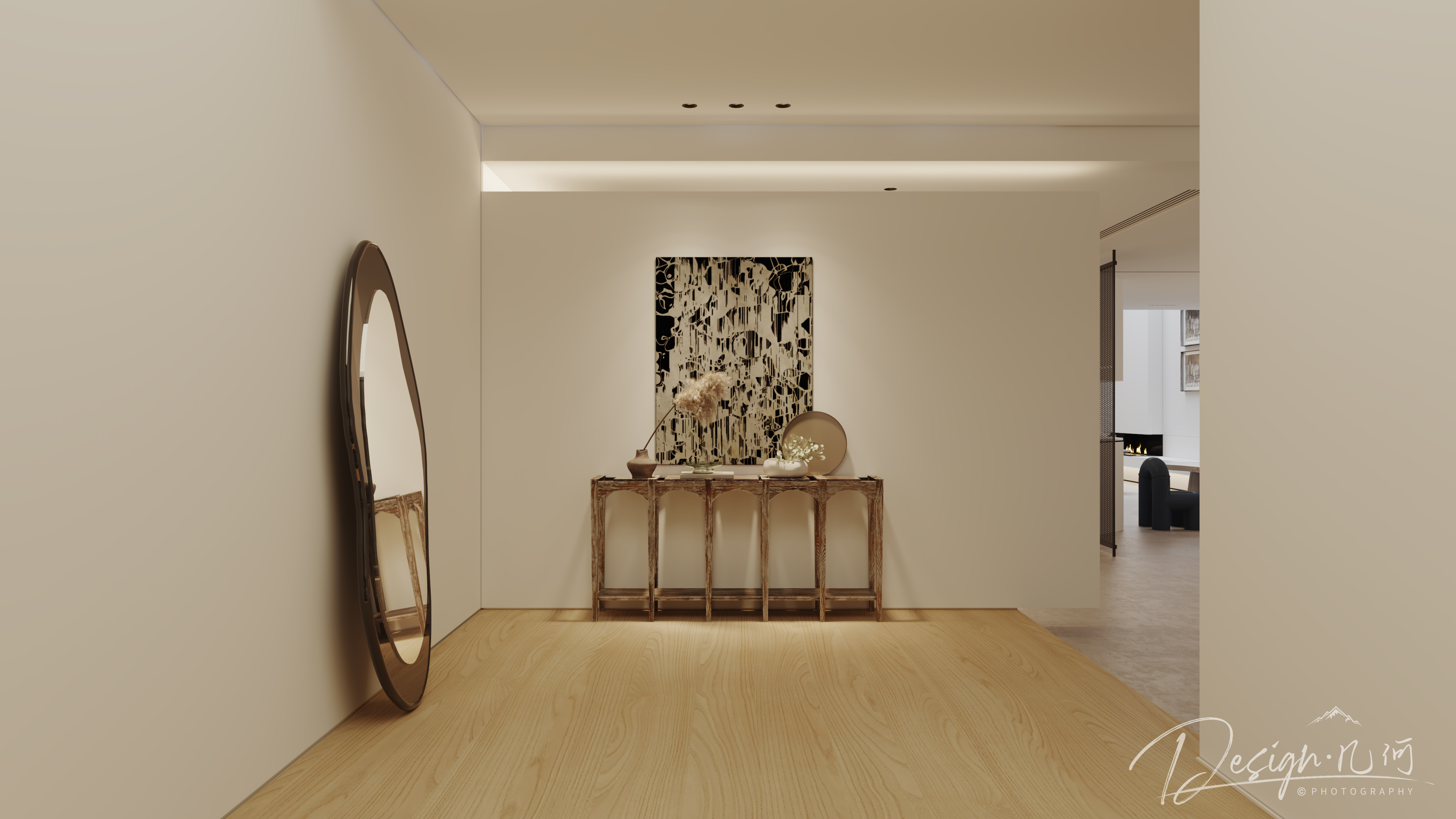 几何空间视觉表现 | 国建翠园现代客餐厅-16