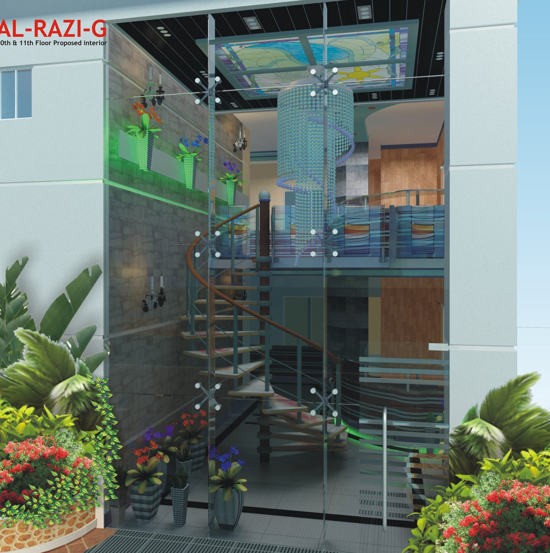 Lift Lobby & Duplex Stair 3D-5