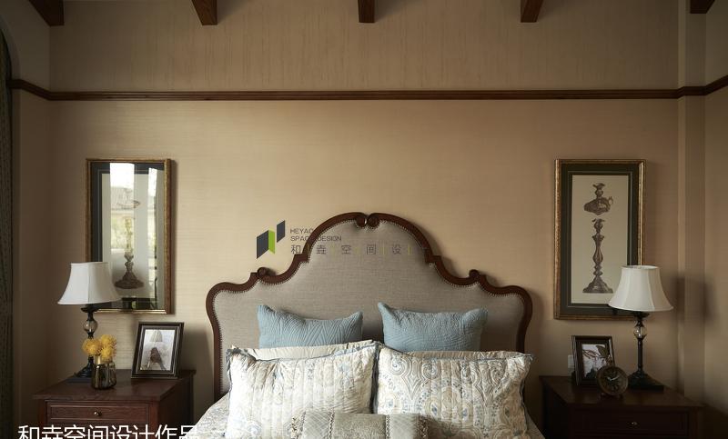 
莱芜桃花源美式田园风格装修设计实景售楼样 -7