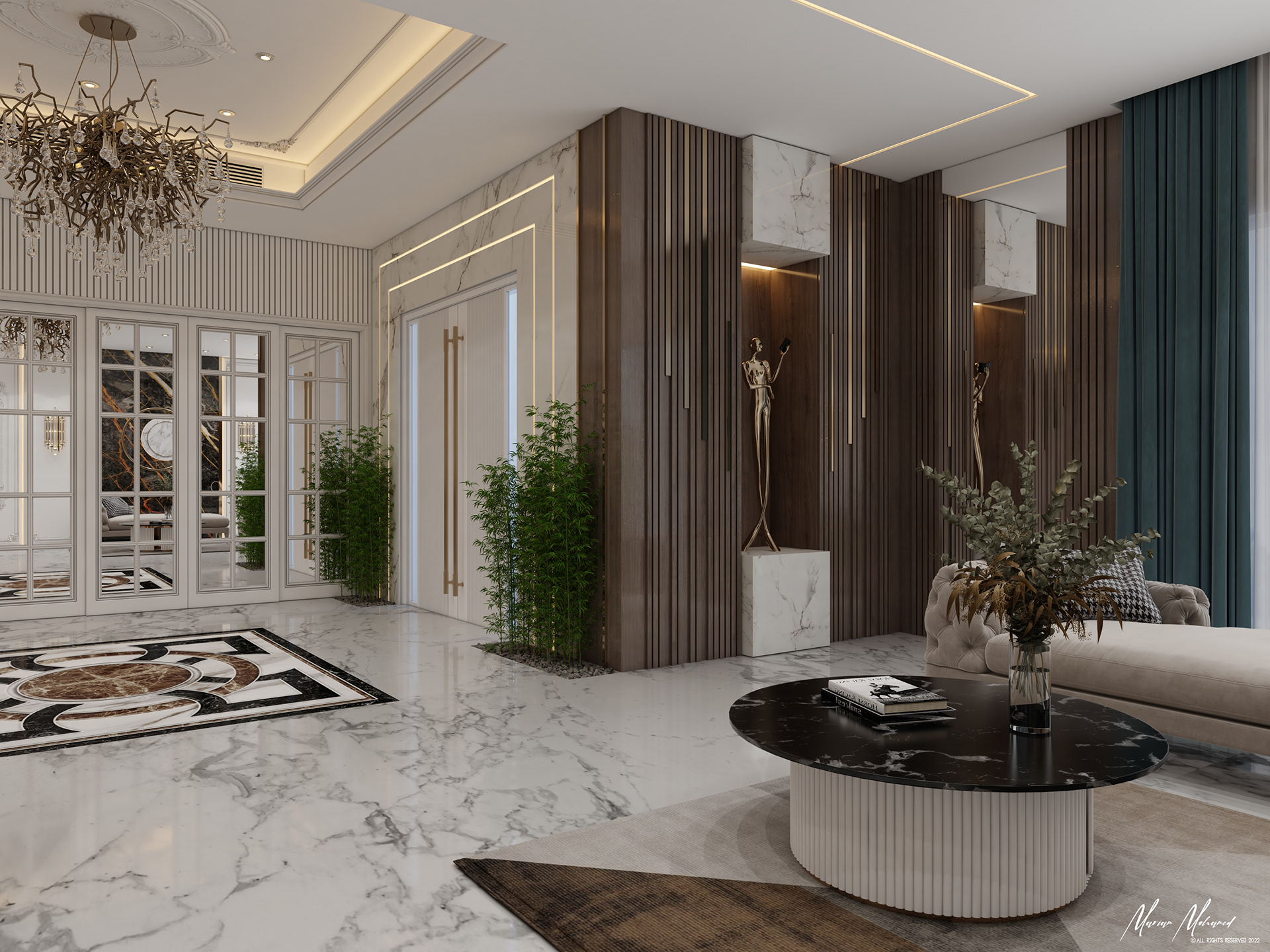 豪华大厅设计丨Ramy helmy designs-4