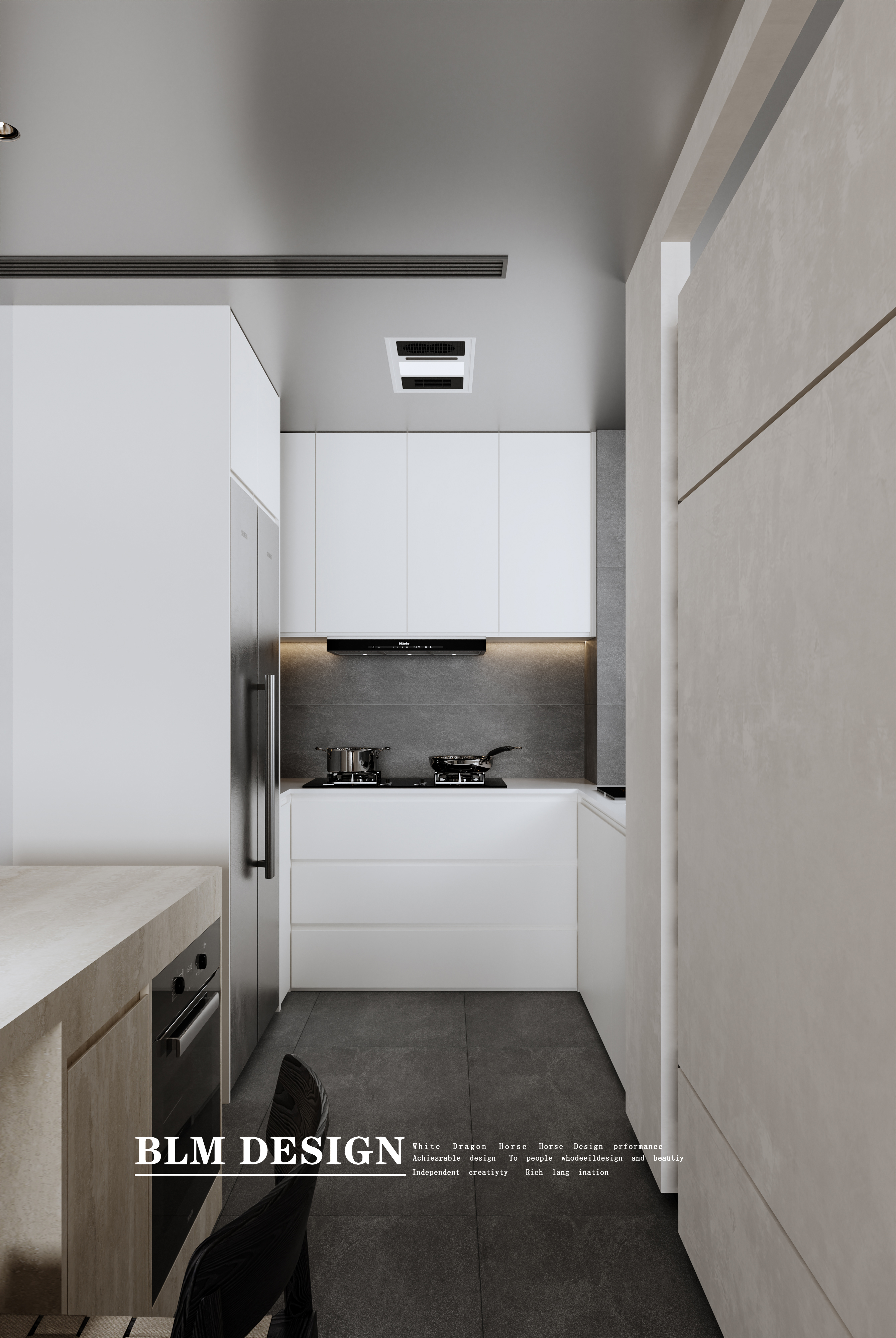 现代黑白灰-白龙马效果图-11