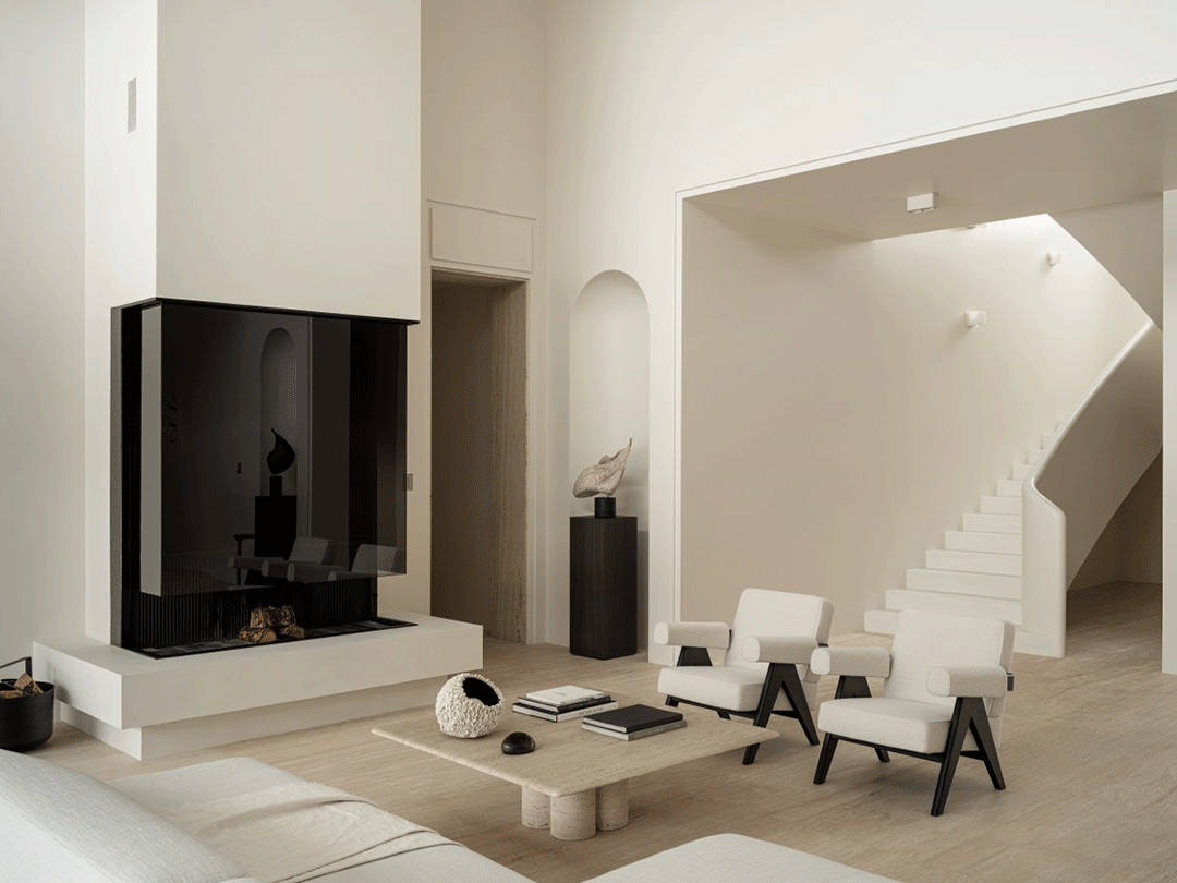 500㎡现代主义别墅，温柔中性色的质感家-15