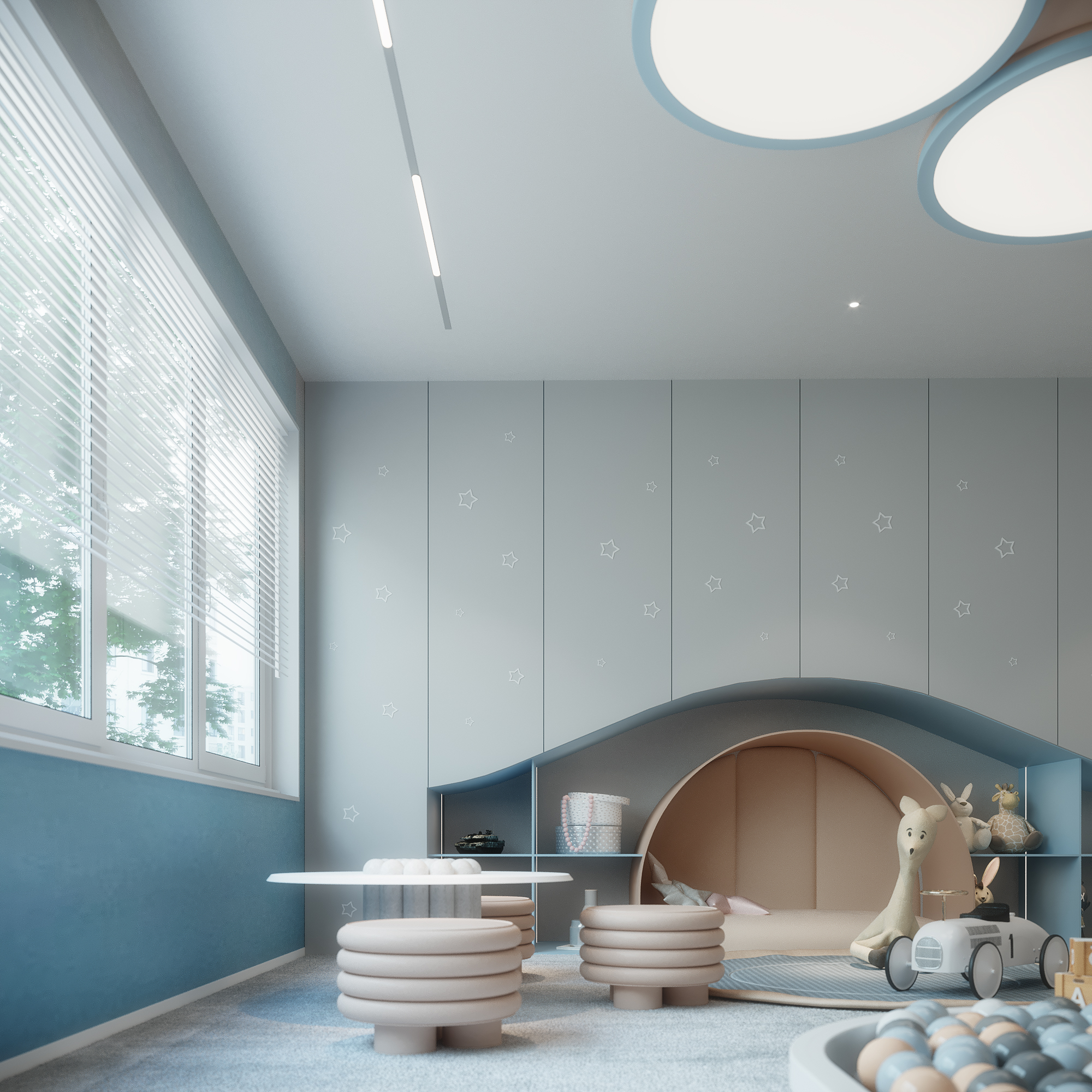 儿童游戏室设计丨沙特阿拉伯丨Mariam Samir-20