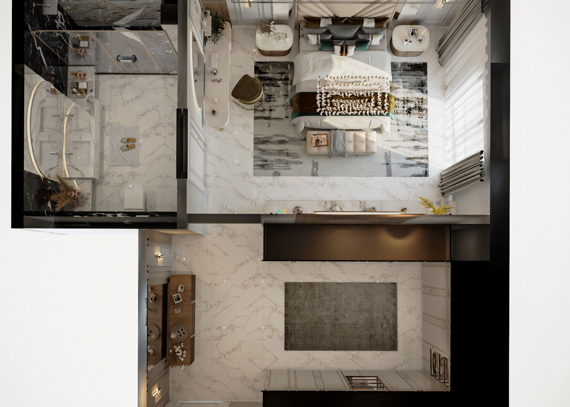 Master Bedroom Suite 新古典风格设计-3