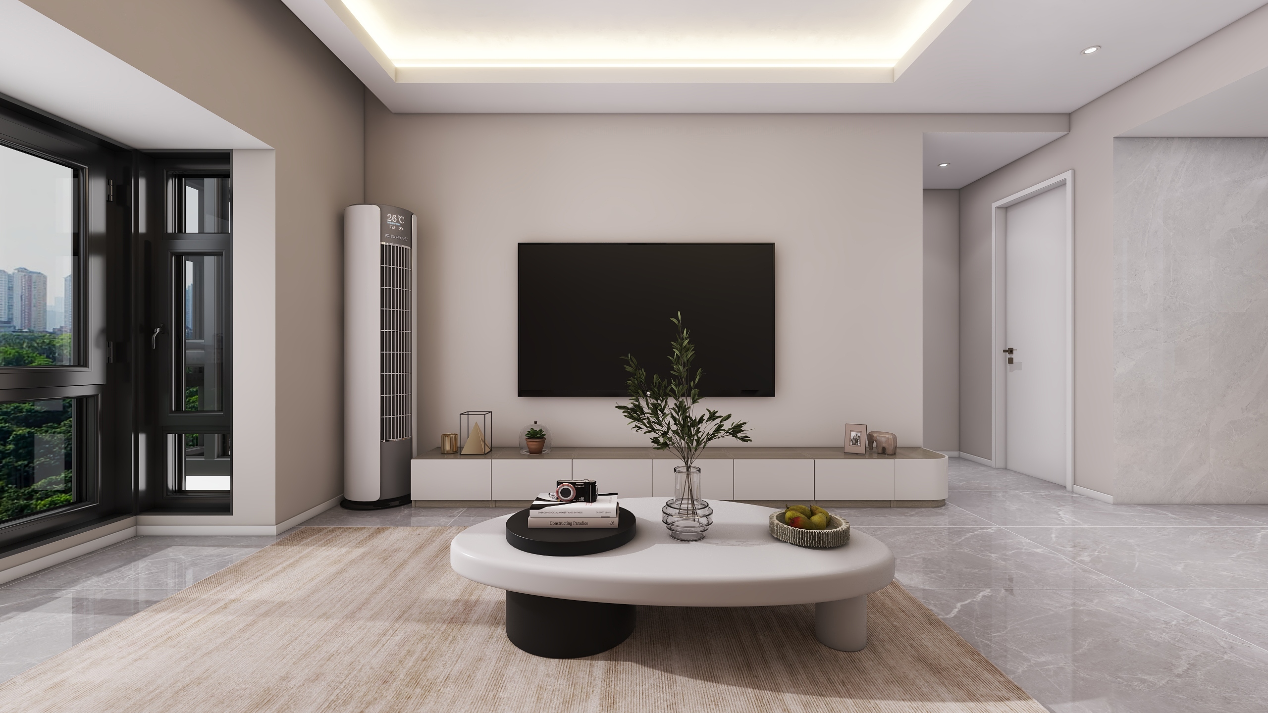 四川成都世家东部时空（93平方现代简约三居室）-1