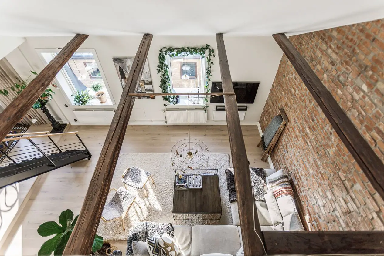 瑞典湖畔的砖墙公寓 | 宁静的斯堪的纳维亚风格-14