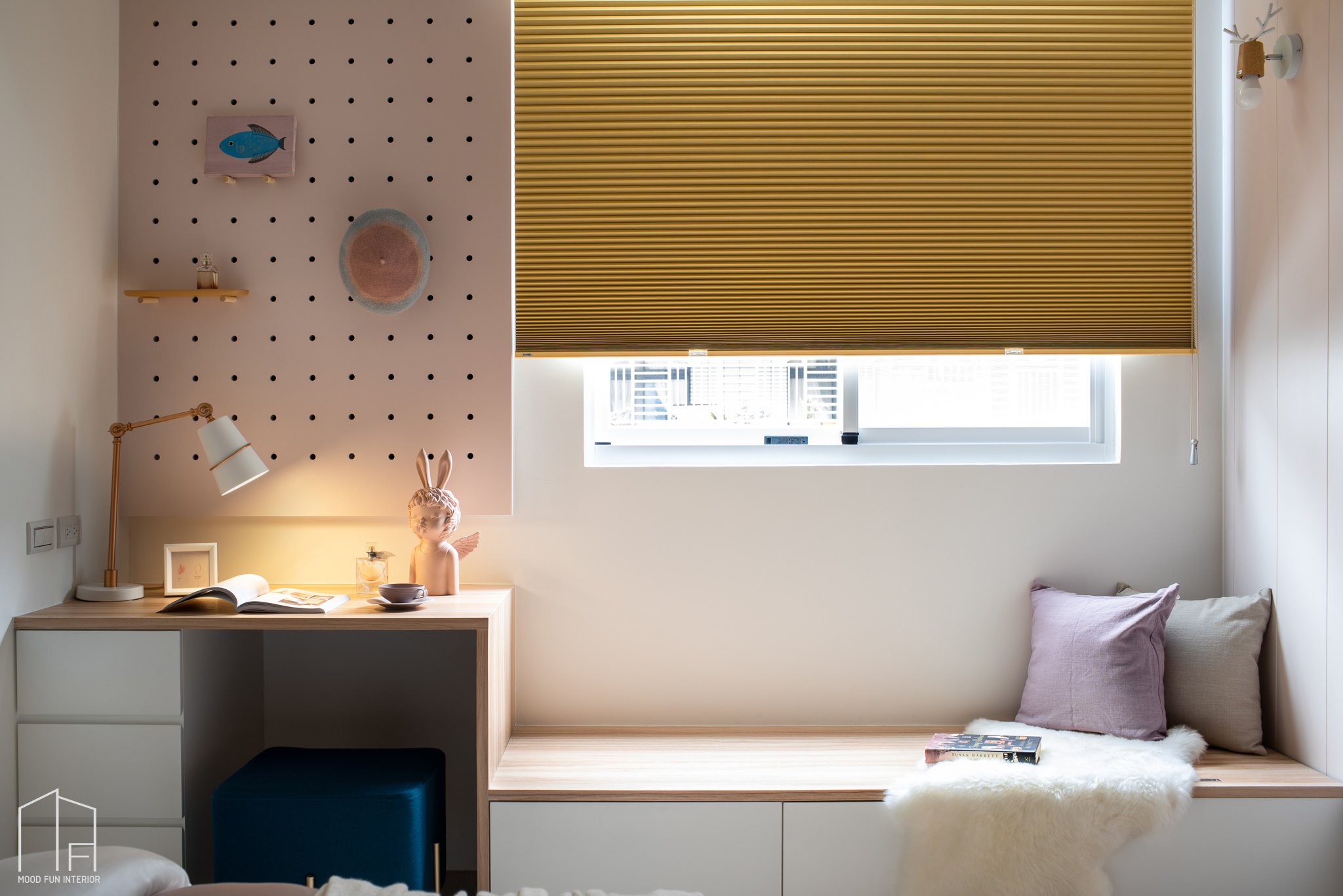 穆丰空间设计 | 88㎡北欧老屋翻新，色彩缤纷安全舒适-23