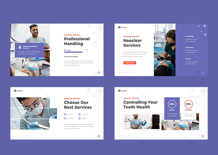 牙医医疗演示模板-8