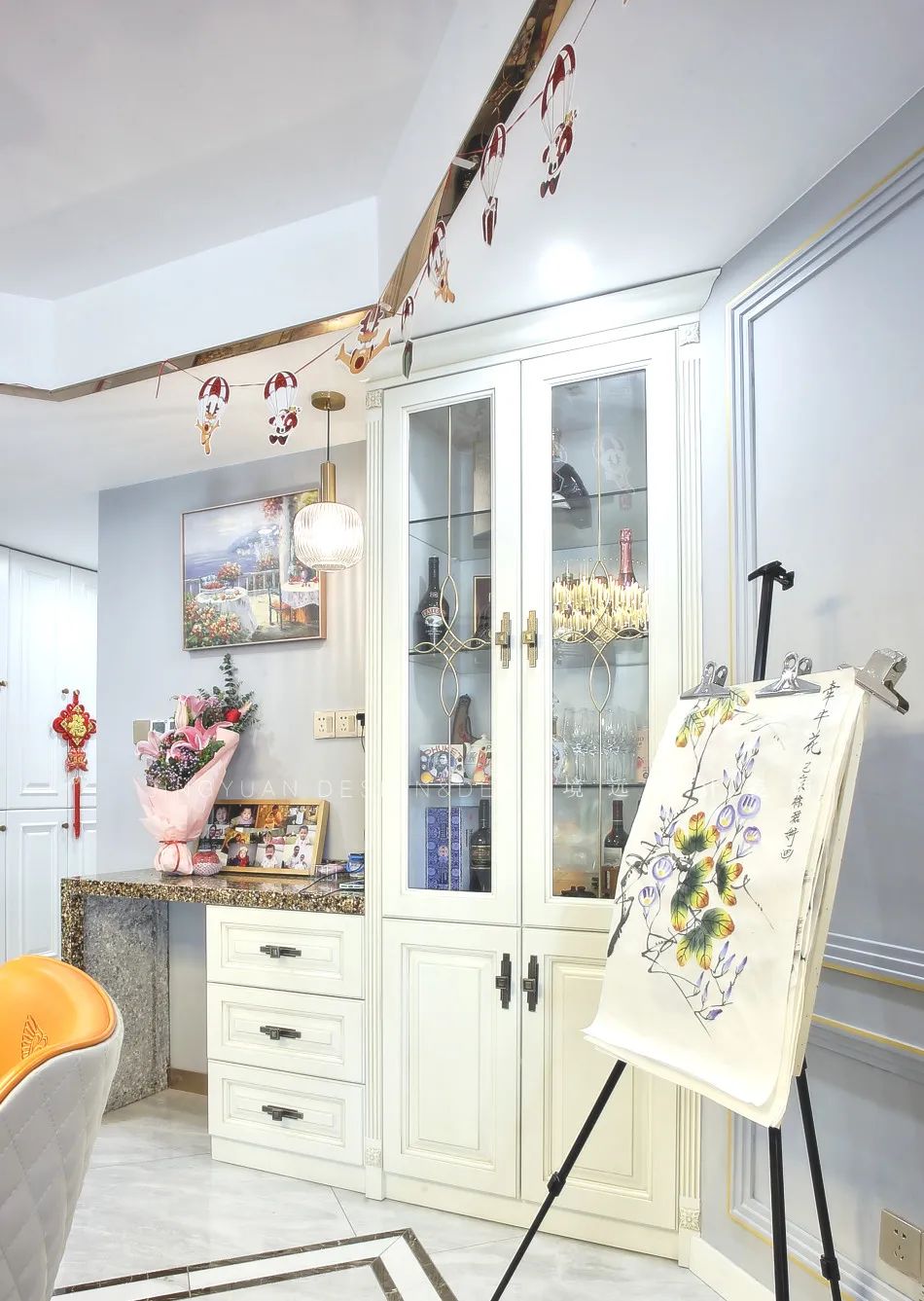 境远装饰 | 150㎡轻奢风,浓浓的艺术气息-35