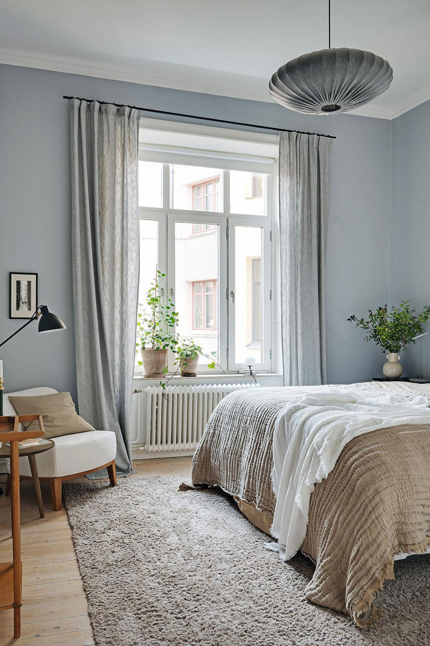 温馨与冷静的完美融合 | 81 平米瑞典公寓设计-22