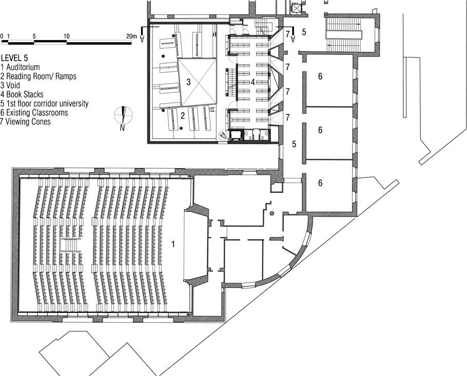 罗马 Pontificial Lateran 大学图书馆扩建与礼堂翻新-68