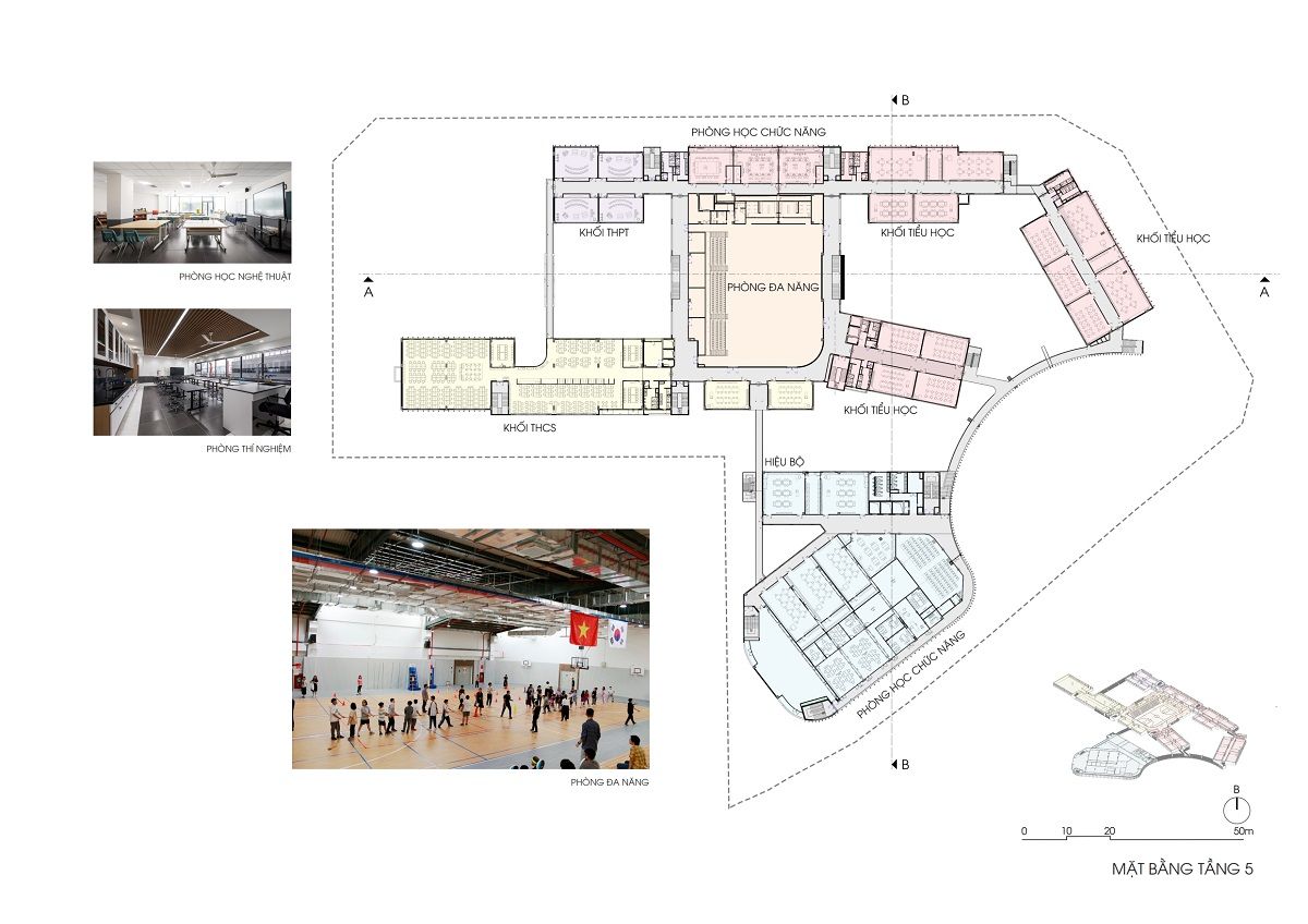 越南河内 Dewey Tây Hồ Tây 中学设计案例-19