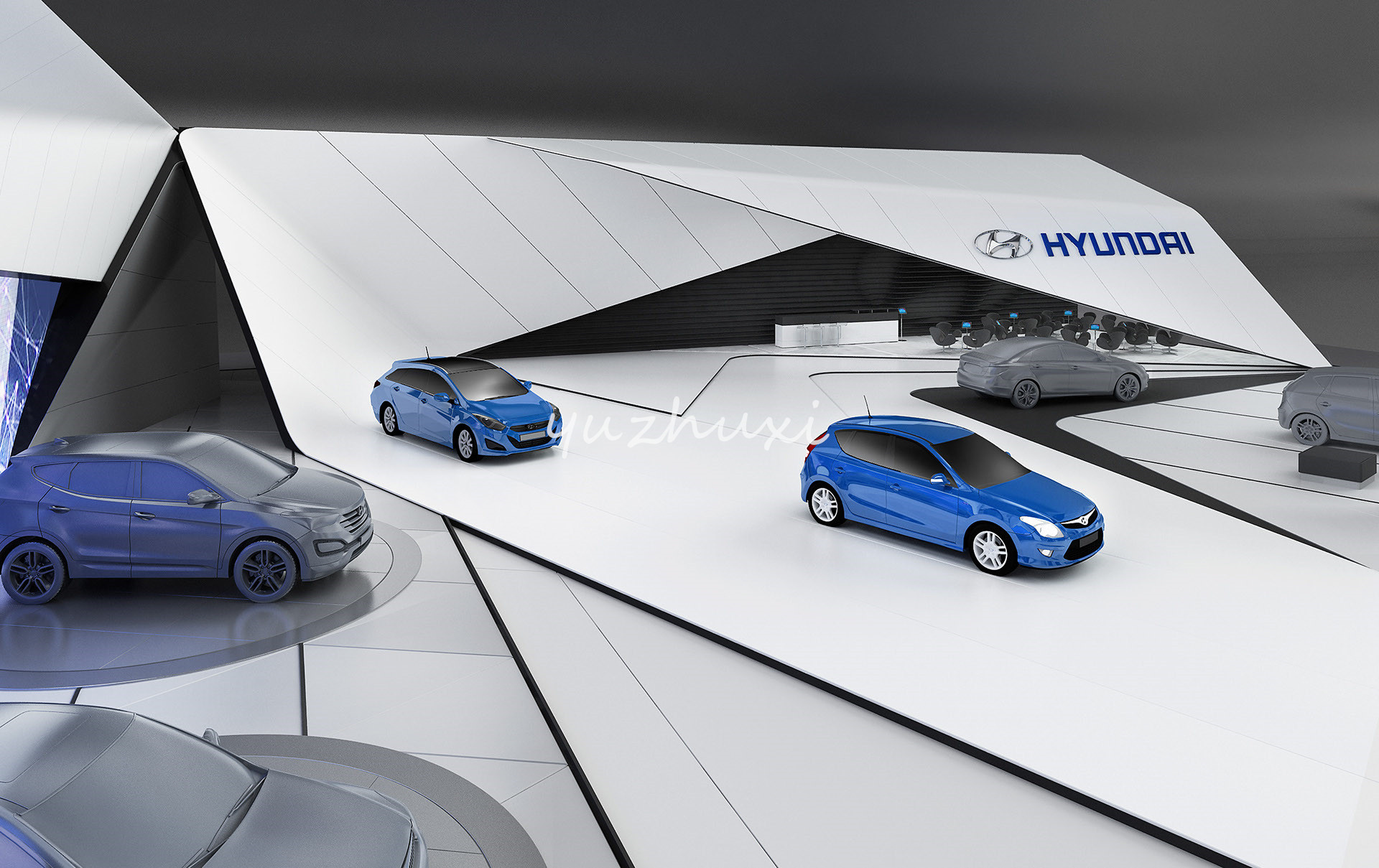 汽车展厅设计案例-3