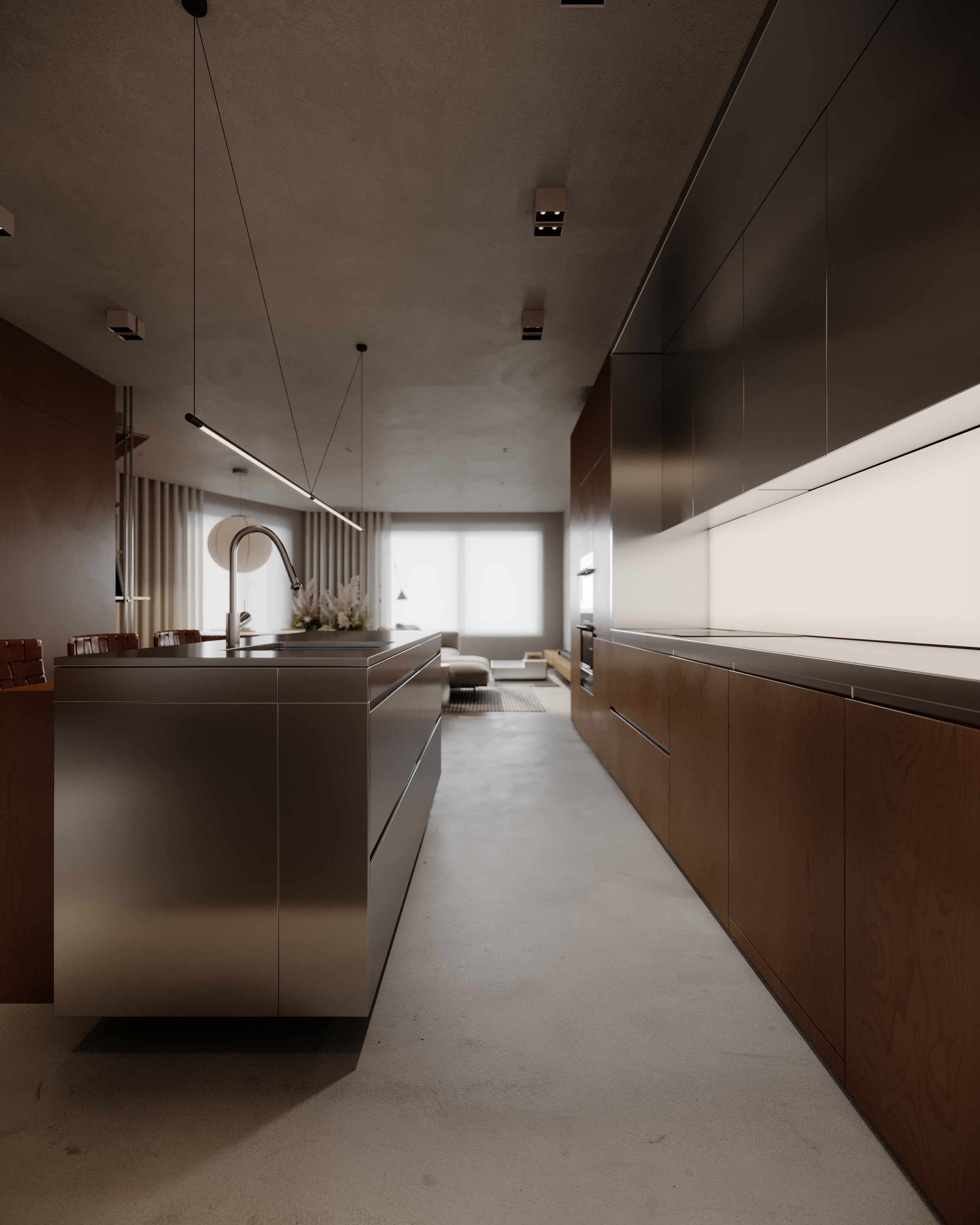 客厅设计与可视化丨乌克兰丨Roman Palaida-10