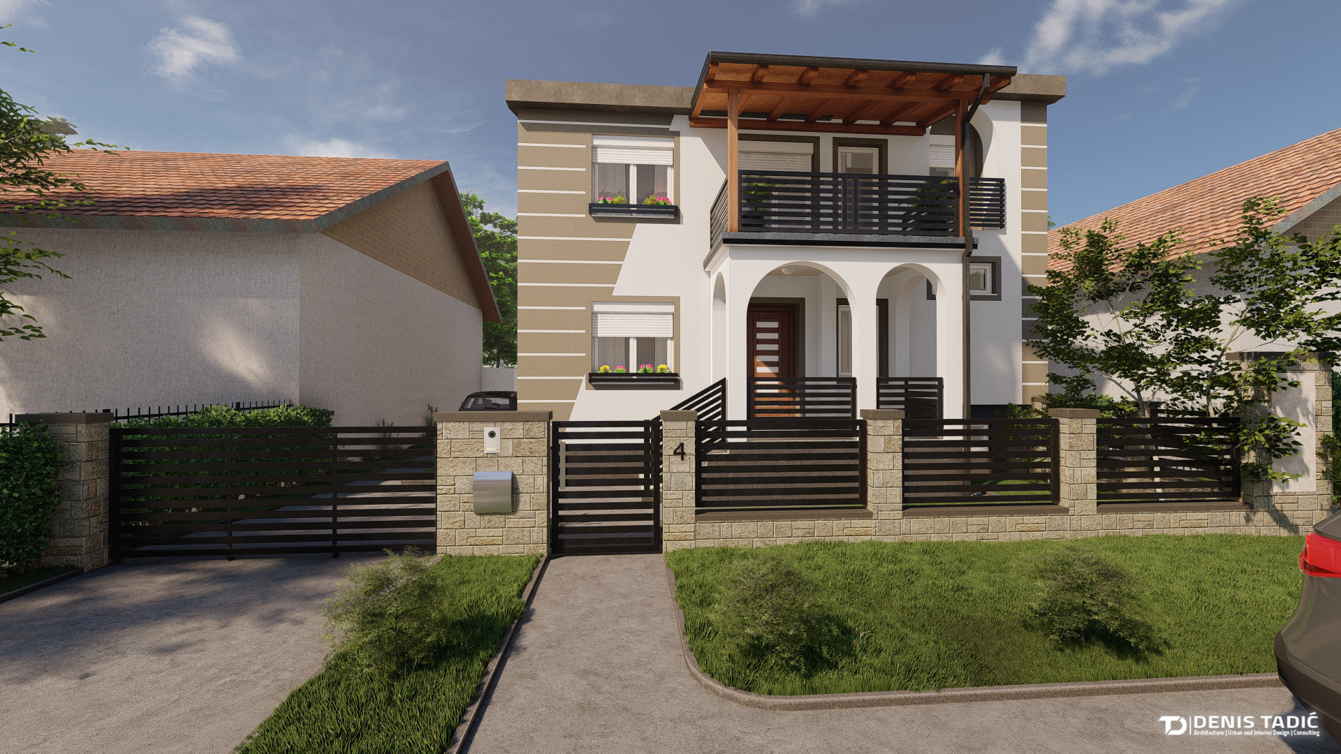 Erceg  外立面,大门和庭院的装修-7