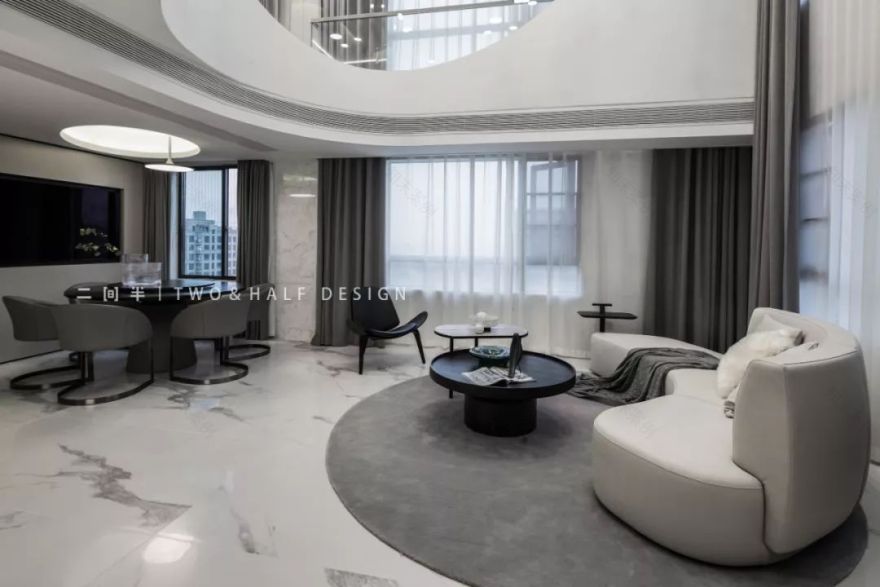 灰色调空间中的光影探索-31