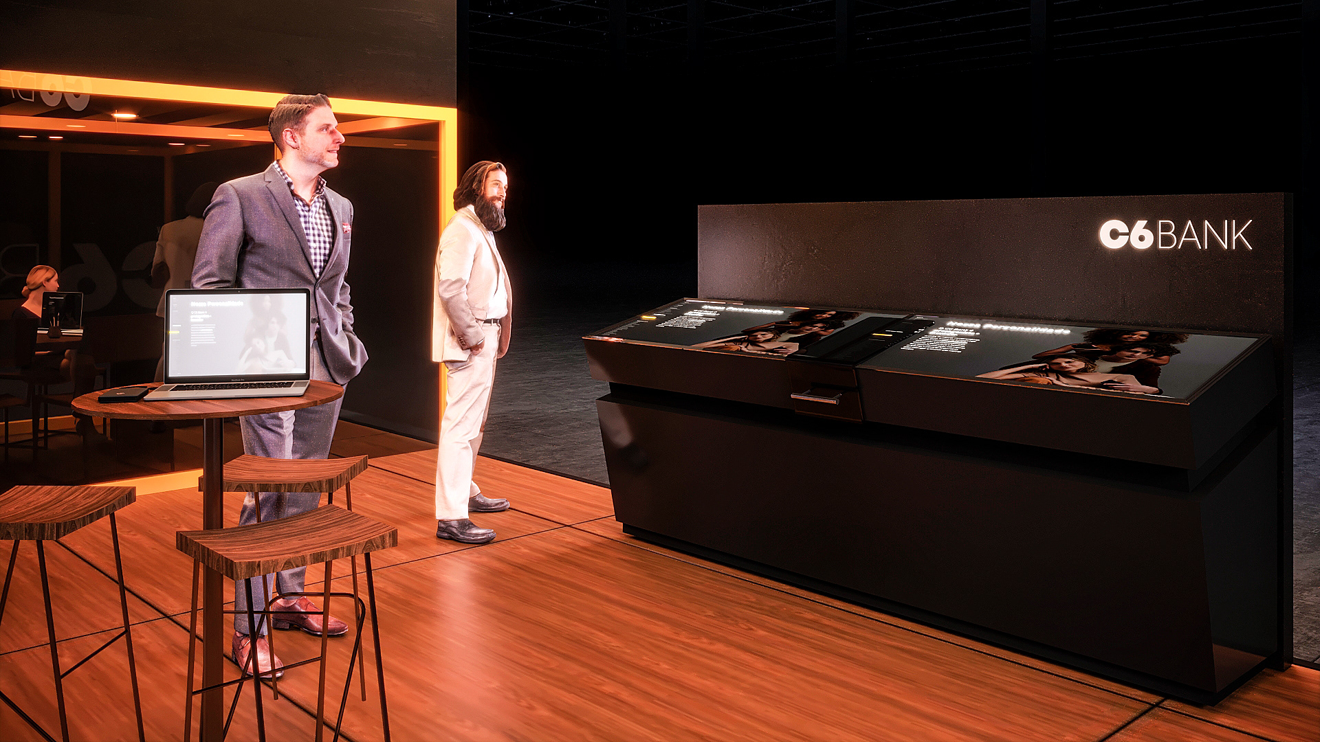 C6 Bank 展览摊位设计丨Paulo Rodrigues | Pê High Decô-9