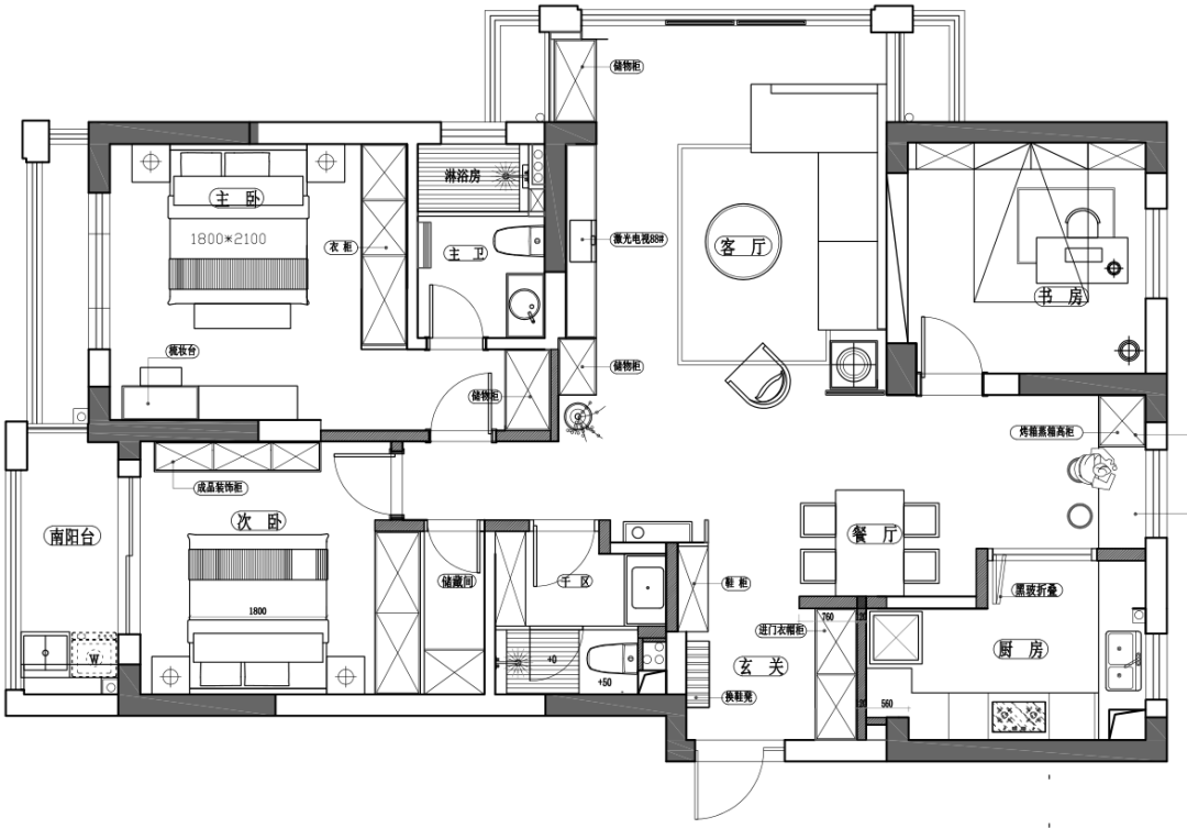 三堡家园现代轻奢风室内设计丨铭品装饰-12