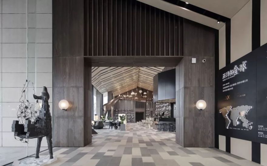 万科翠湖山晓售楼处 | 现代山居生活的理想图景-22