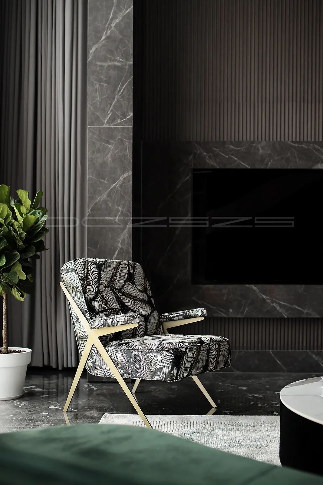 绿岛湖映月湾现代意式轻奢别墅设计丨木美空间设计-16