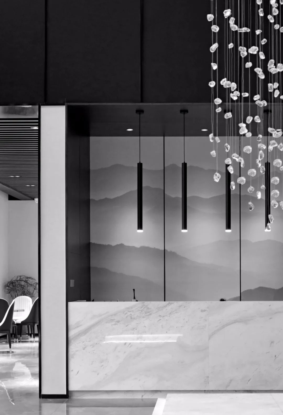 宝德熙园售楼处 | 高级灰++ 爵士白,自然优美意境的呈现-20