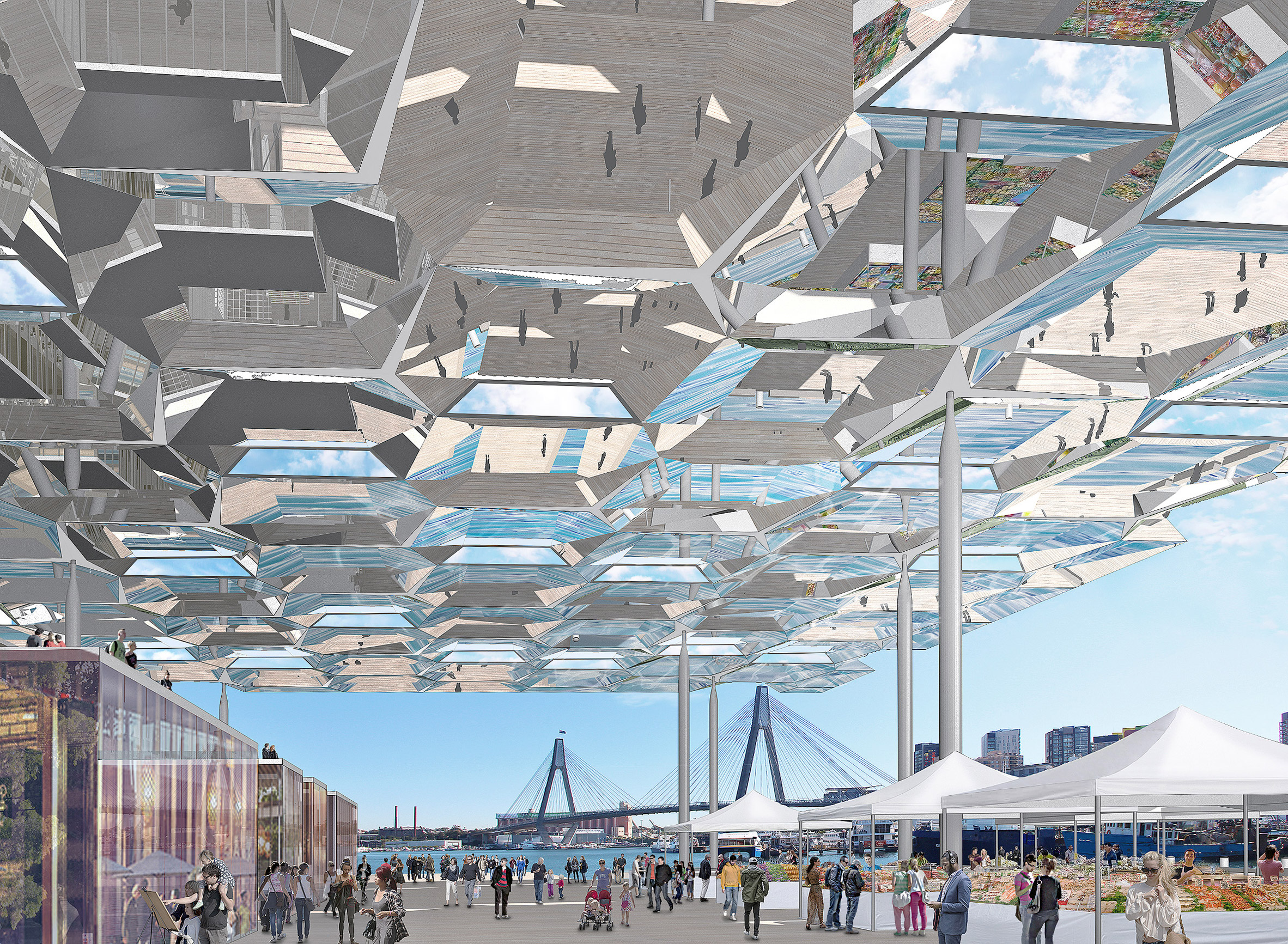 Future Project of the Year imagines Sydney fish market as "important public space"-4
