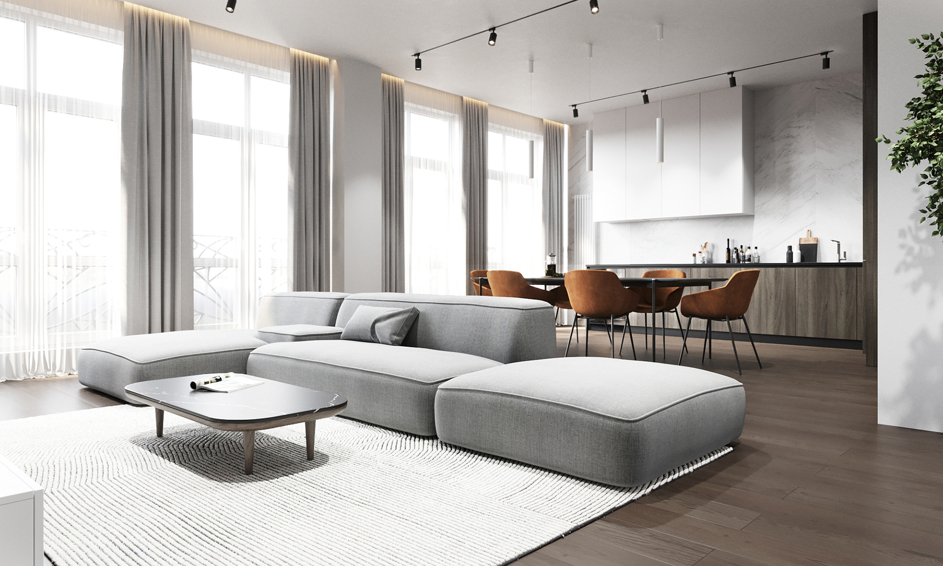 现代极简平层设计典范-2