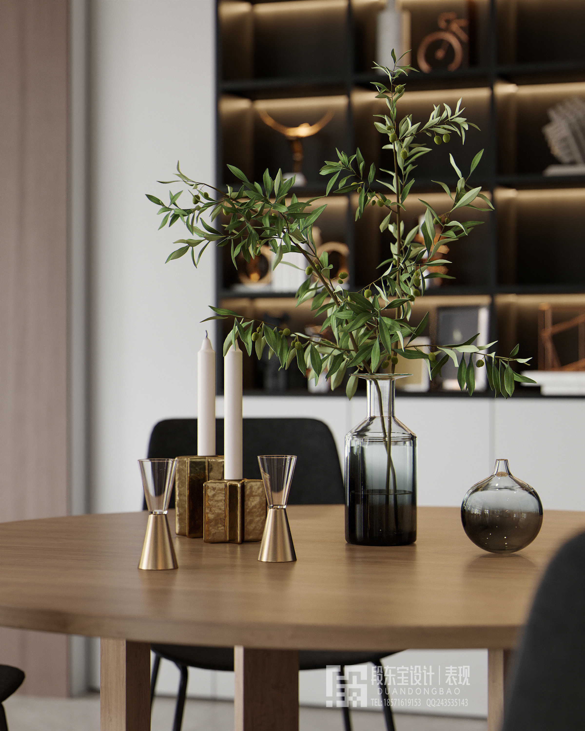 大平层现代风格写实效果图-1