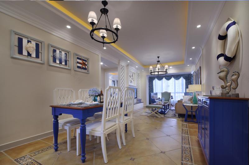 地中海风情 | 华西星辉 80.6㎡平层海景房设计-8