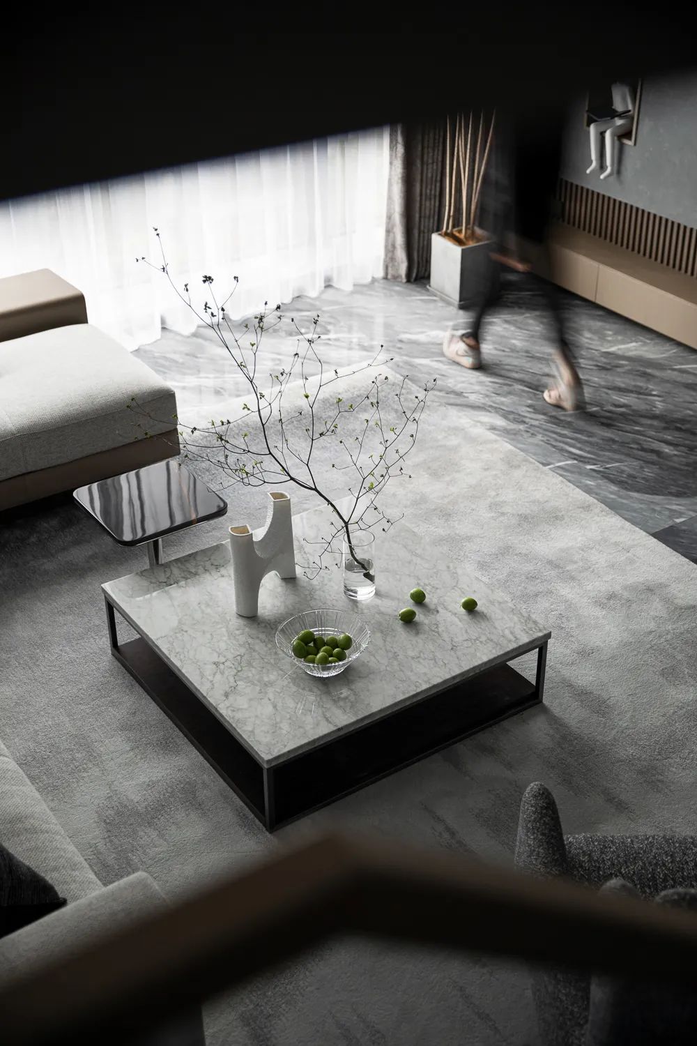 黑白灰的现代简约之家丨中国杭州丨意墅空间设计-13