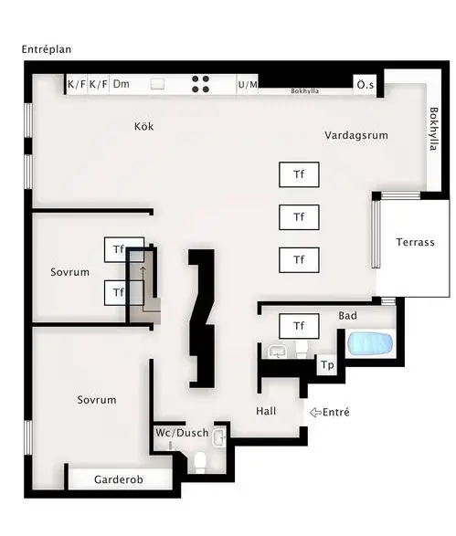 五米高书痴的瑞典复式公寓-15