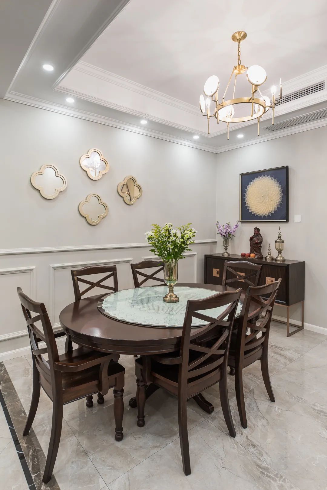 重庆南岸区银翔翡翠谷 170㎡简美风舒适平层设计丨中国重庆丨木艺踏程全屋定制-33