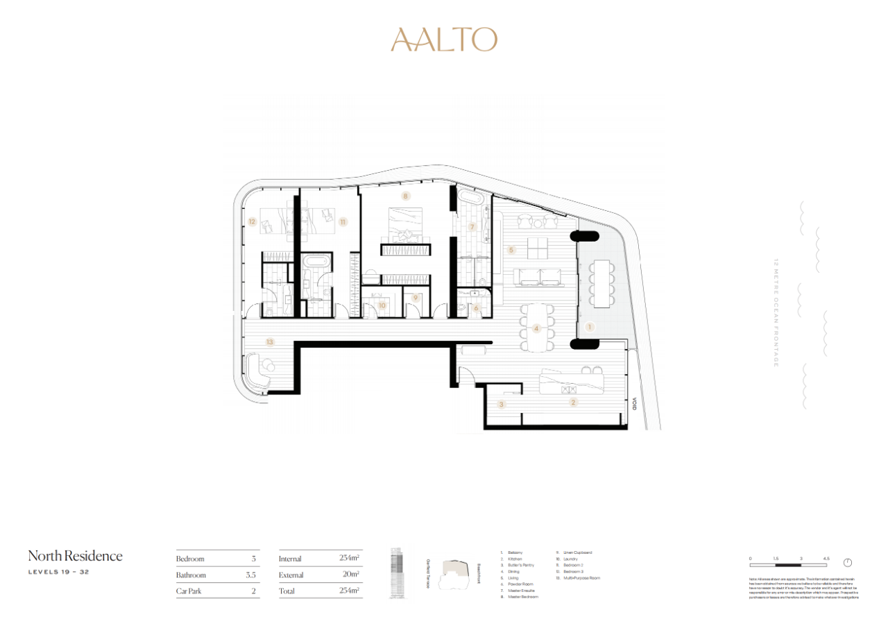 澳大利亚黄金海岸 AALTO 公寓丨Conrad Gargett-19