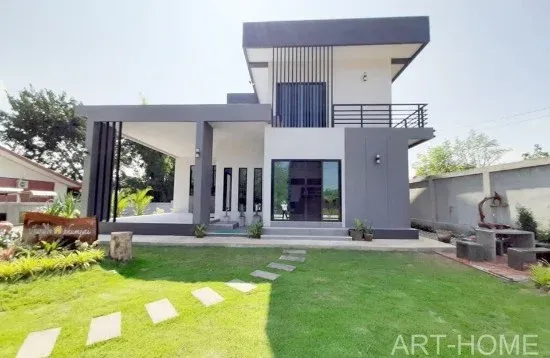 23款现代3房2层住宅设计案例丨art home,Ali Said-24