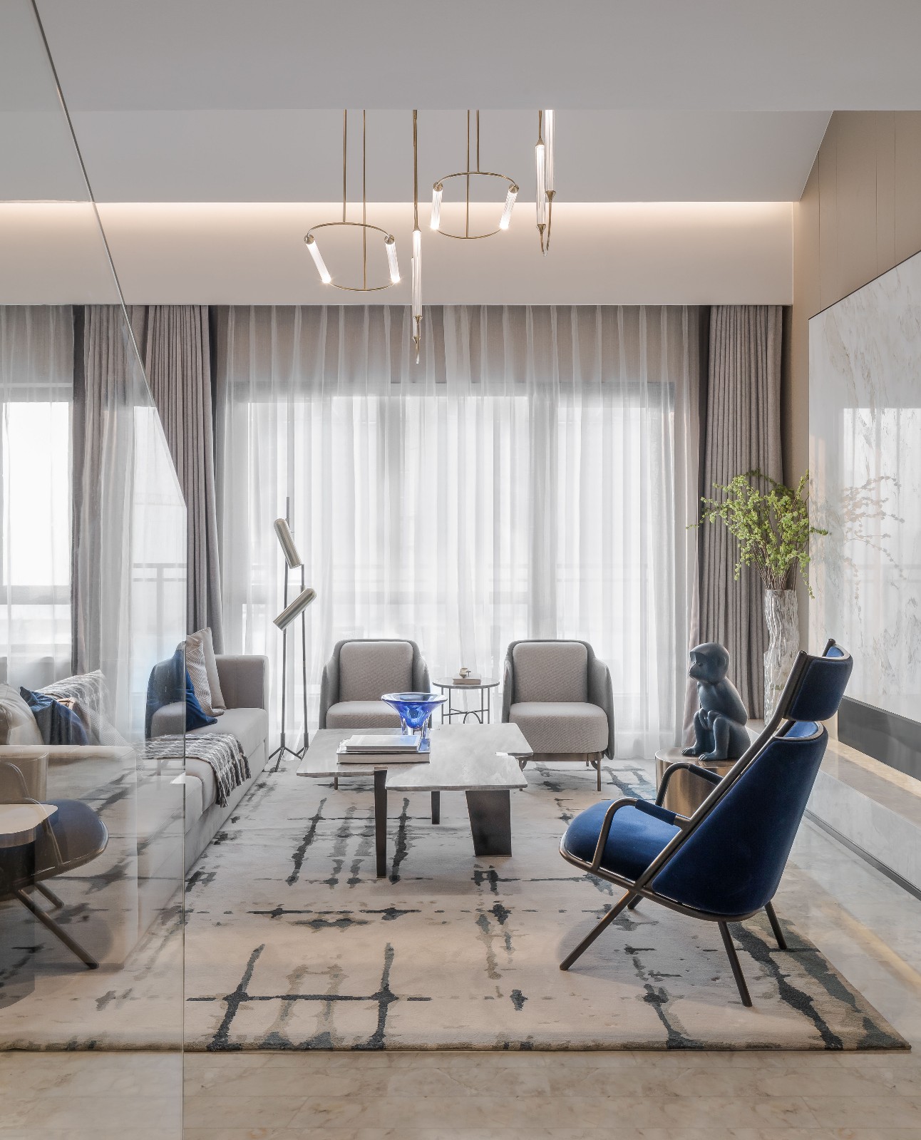 中海大连万锦公公馆下叠样板间-10