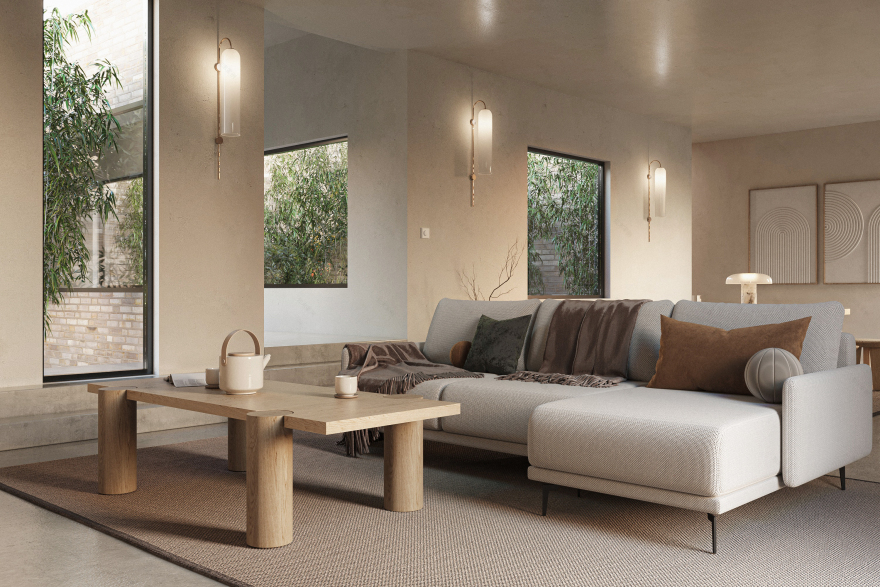 Japandi 室内概念设计丨Laura Dauby-15