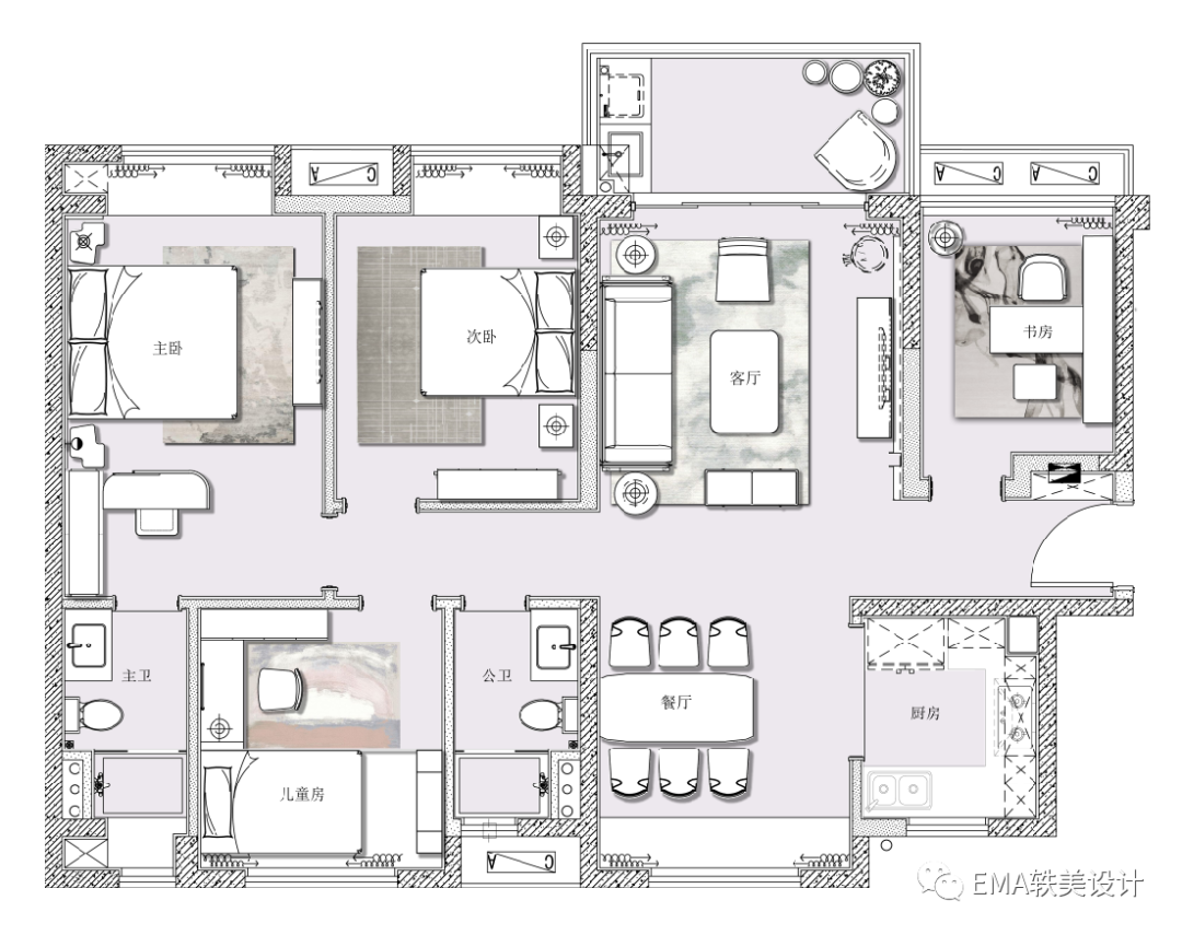 珠海天誉珠海湾样板房丨中国珠海丨EMA轶美设计-34