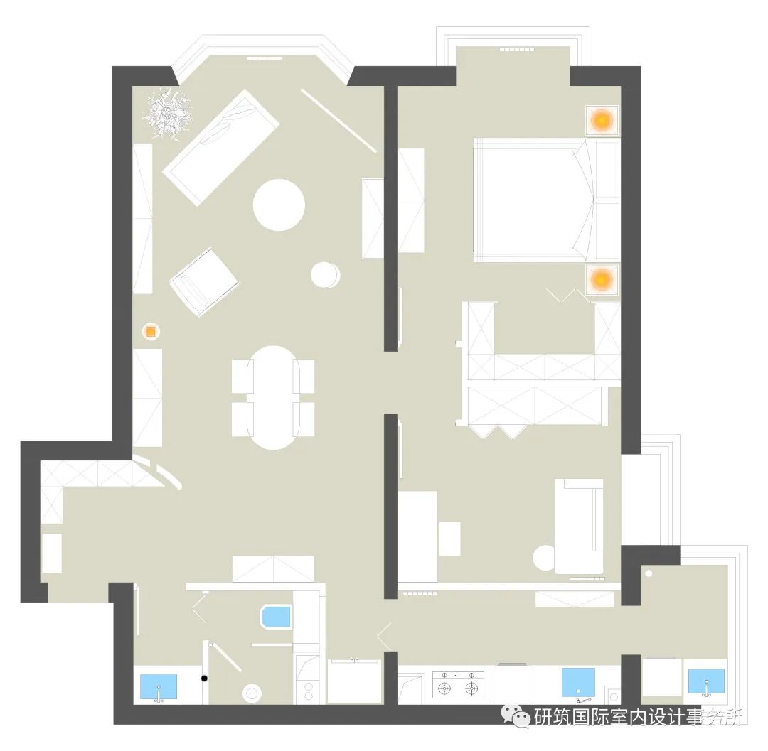 都市经典小区美式奶油风设计丨中国丰台丨研筑国际室内设计事务所-22